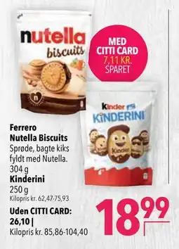 Citti Ferrero Nutella Biscuits tilbud