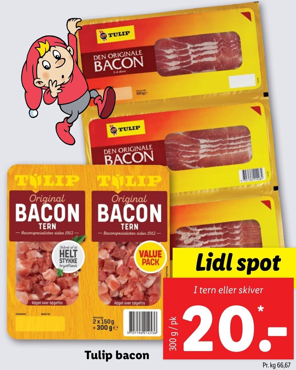 Tulip Bacon 300g tilbud hos Lidl