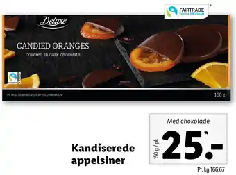 Lidl Kandiserede Appelsiner 150g tilbud