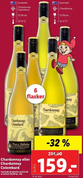 Lidl Chardonnay Eller Chardonnay Colombard tilbud