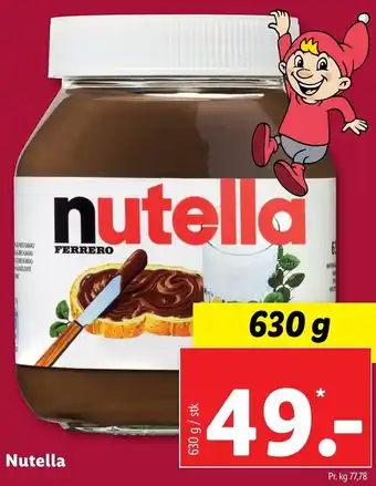 Lidl Nutella 360g tilbud