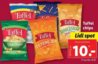 Lidl Taffel Chips 130-175g tilbud