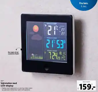 Lidl Vejrstation Med LCD-Display tilbud