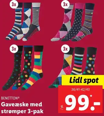 Lidl Gaveæske Med Strømper 3-Pak tilbud