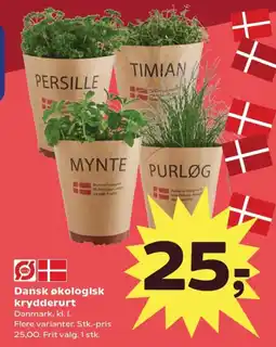 Kvickly Dansk økologisk krydderurt tilbud