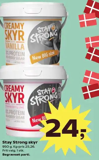 Kvickly STAY STRONG Skyr tilbud