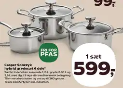 Kvickly Casper sobczyk hybrid grydesæt 6 dele tilbud