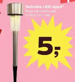 Kvickly Solcelle led spyd tilbud