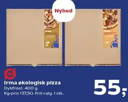 Kvickly IRMA Økologisk pizza tilbud