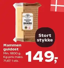 Kvickly MAMMEN Guldost tilbud