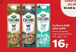 Kvickly Cultura a38 eller kefir tilbud