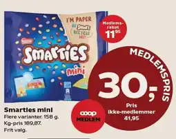 Kvickly SMARTIES Mini tilbud