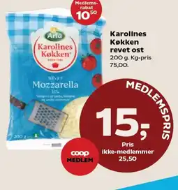 Kvickly ARLA Karolines køkken revet ost tilbud