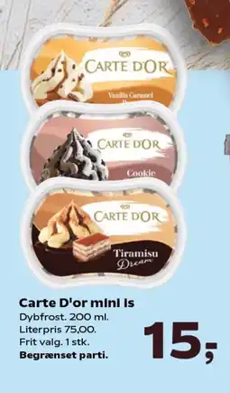 Kvickly CARTE D'OR Mini is tilbud