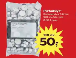 Kvickly Fyrfadslys tilbud