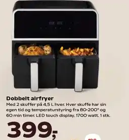 Kvickly Dobbelt airfryer tilbud