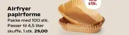 Kvickly Airfryer papirforme tilbud