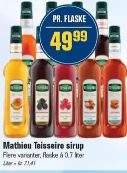 Otto Duborg Mathieu Teisseire sirup tilbud