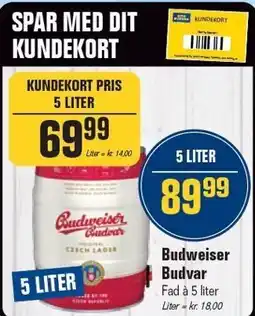 Otto Duborg Budweiser Budvar tilbud