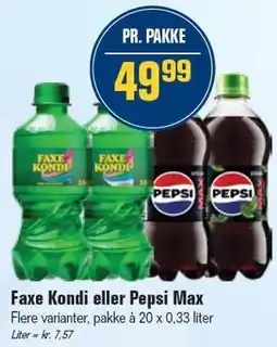 Otto Duborg Faxe Kondi eller Pepsi Max tilbud