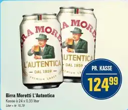Otto Duborg BIRRA MORETTI 24 x 0,33 L tilbud