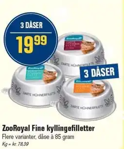 Otto Duborg ZooRoyal Fine kyllingefilletter 85 gram tilbud