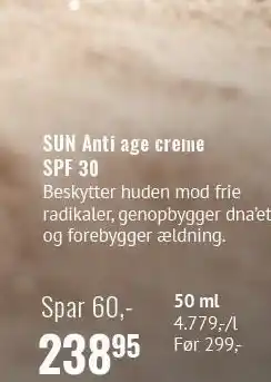 Helsam Sun Anti age creme SPF 30 tilbud