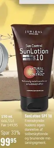 Helsam SunLotion SPF 10 tilbud