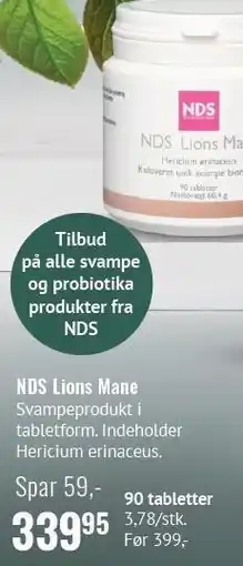 Helsam NDS Lions Mane tilbud