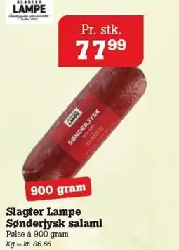 Poetzsch Padborg Slagter Lampe Sønderjysk salami tilbud