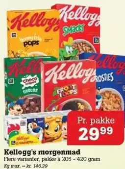 Poetzsch Padborg Kellogg's morgenmad tilbud