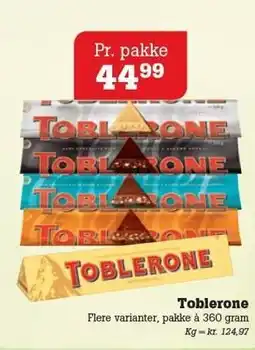 Poetzsch Padborg Toblerone tilbud