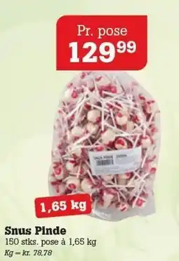 Poetzsch Padborg Snus Pinde tilbud