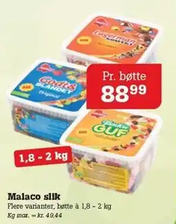 Poetzsch Padborg Malaco slik tilbud