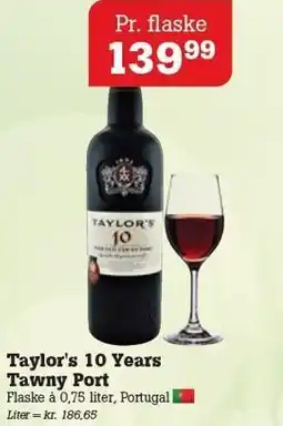 Poetzsch Padborg Taylor's 10 Years Tawny Port tilbud