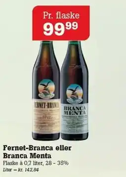 Poetzsch Padborg Fernet-Branca eller Branca Menta tilbud