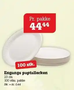 Poetzsch Padborg Engangs paptallerken tilbud