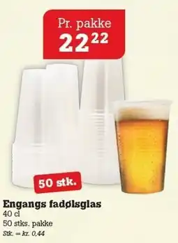 Poetzsch Padborg Engangs fadølsglas tilbud