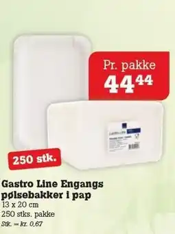 Poetzsch Padborg Gastro Line Engangs pølsebakker i pap tilbud