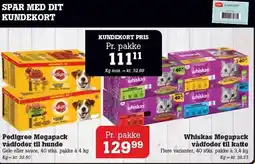 Poetzsch Padborg Pedigree Megapack vådfoder til hunde eller Whiskas Megapack vådfoder til katte tilbud