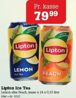 Poetzsch Padborg Lipton Ice Tea 24 x 0,33 liter tilbud