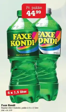 Poetzsch Padborg Faxe Kondi 6 x 1,5 liter tilbud