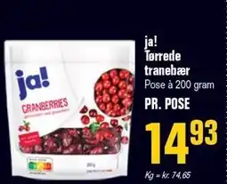 Poetzsch Padborg ja! Tørrede tranebær tilbud