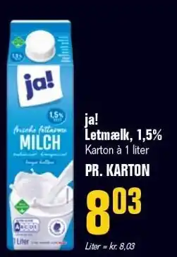 Poetzsch Padborg ja! Letmælk, 1,5% tilbud