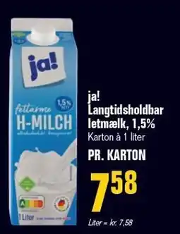 Poetzsch Padborg ja! Langtidsholdbar letmælk, 1,5% tilbud