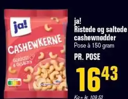 Poetzsch Padborg ja! Ristede og saltede cashewnødder tilbud