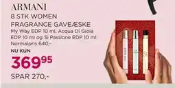 Salling 8 STK WOMEN FRAGRANCE GAVEÆSKE tilbud