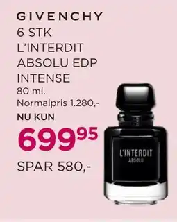 Salling 6 STK L’INTERDIT ABSOLU EDP INTENSE tilbud