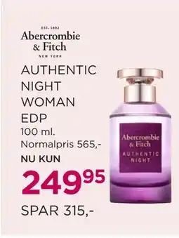 Salling AUTHENTIC NIGHT WOMAN EDP tilbud