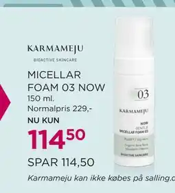 Salling MICELLAR FOAM 03 NOW tilbud